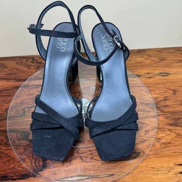 Franco Sarto Damalis Platform Sandal - Black Galaxy - size 9 - Picture 4 of 16